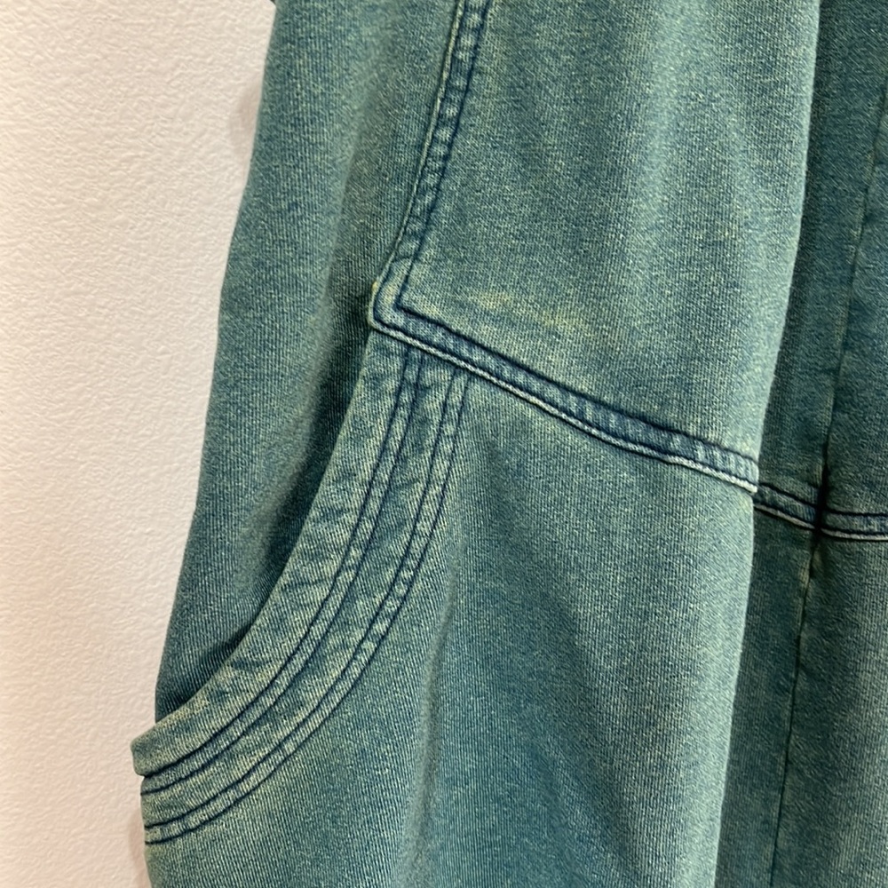 Monthorigin Oversized Green Bib Jean Y2K Overalls - Picture 6 of 9